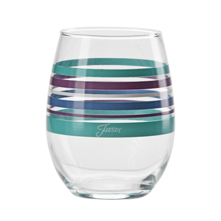 15 oz. Fiesta® Coastal Stripes Stemless Wine – Set of 4