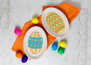 Easter Egg Platter Set