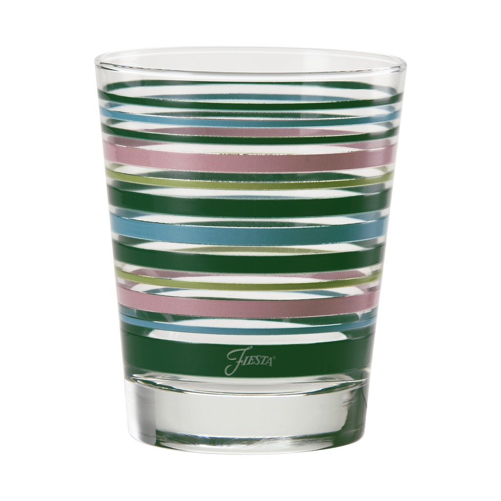 15 oz. Fiesta® Tropical Stripes Tapered Double Old Fashion Set of 4