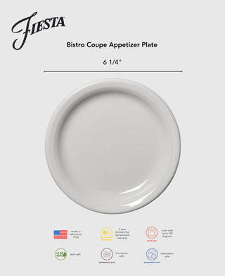 Bistro Coupe 6 1/4 Inch Appetizer Plate