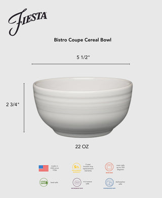 Bistro Coupe 5 1/2 Inch Cereal Bowl 22 OZ