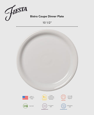 Bistro Coupe 10 1/2 Inch Dinner Plate