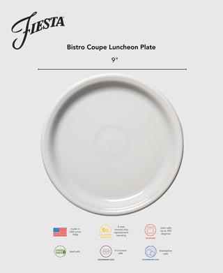 Bistro Coupe 9 Inch Luncheon Plate