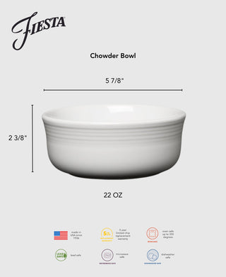 Fiesta 5 7/8 Inch Chowder Bowl 22 OZ