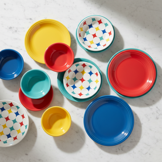 Fiesta Mixed Vibrant Flat Lay on Marble