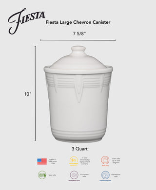 Fiesta 3 Quart Large Chevron Canister