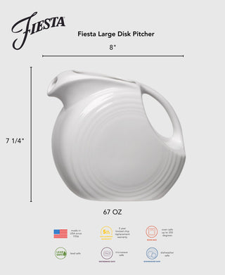 Fiesta 67 OZ Large Disk Pitcher