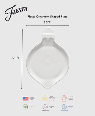 Fiesta 8 3/4 Inch Ornament Shaped Plate