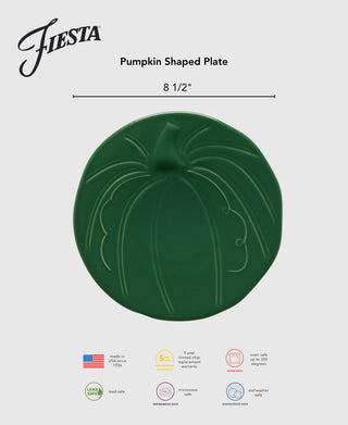 Pumpkin Shaped Plate 8 1/2 Inch