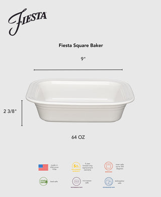 Fiesta Square 9x9 Inch Baker 2 Quart