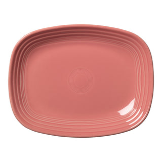 peony pink  rectangular platter made in the USA