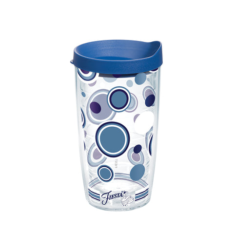 Fiesta® Stripes Lapis 16 oz Tumbler with Blue Lid – Fiesta Factory Direct