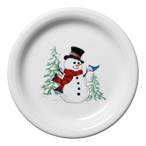 Snowman Appetizer Plate