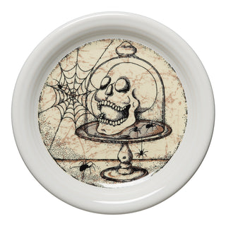 Mystical Halloween Skull Appetizer Plate, fiestaÂ® Mystical Halloween - Fiesta Factory Direct by Homer Laughlin China.  Dinnerware proudly made in the USA.  