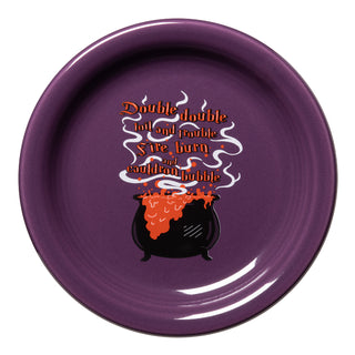 Halloween Cauldron Bistro Coupe 6 1/4 Inch Appetizer Plate