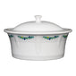 Fiesta Blue Christmas Tree Large Covered Casserole