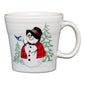 Tapered Mug Snowlady, fiestaÂ® Snowman - Fiesta Factory Direct by Homer Laughlin China.  Dinnerware proudly made in the USA.  