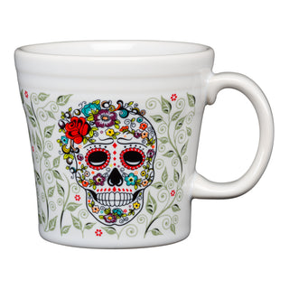 Fiesta® Halloween Sugar Skull Chop Plate In White With Floral Vine