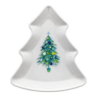 Fiesta Blue Christmas Tree Plate