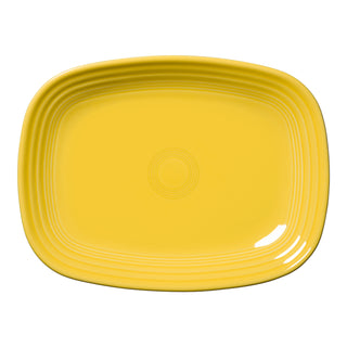 sunflower yellow rectangular platter made in the USA