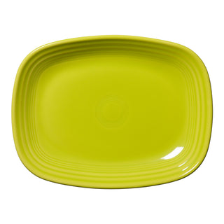 lemongrass green rectangular platter made in the USA