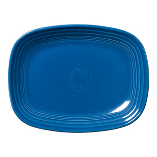 lapis blue rectangular platter made in the USA