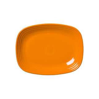 butterscotch orange rectangular platter made in the USA