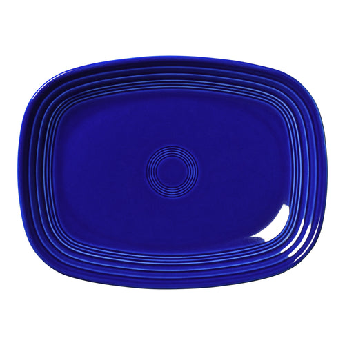 twilight blue rectangular platter made in the USA