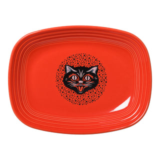 Black Cat 12 Inch Large Rectangular Platter