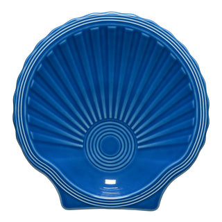 lapis blue fiesta shell plate made in the USA