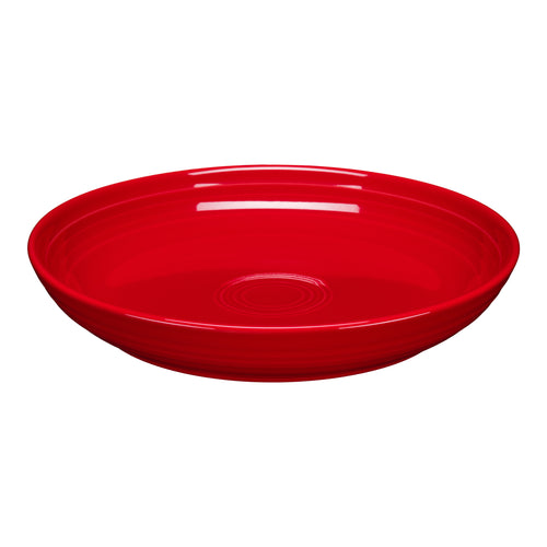 scarlet red luncheon bowl fiesta plate made in the USA