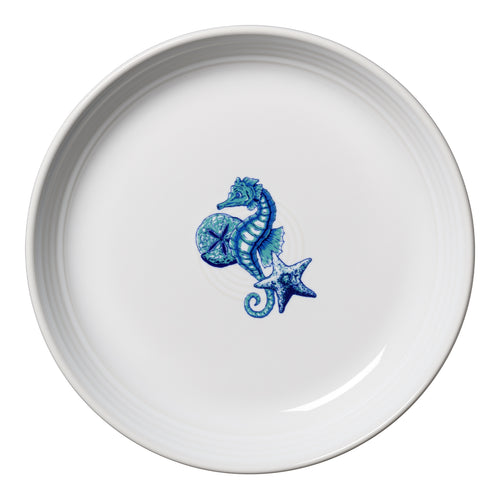Coastal Seahorse Luncheon Bowl Plate