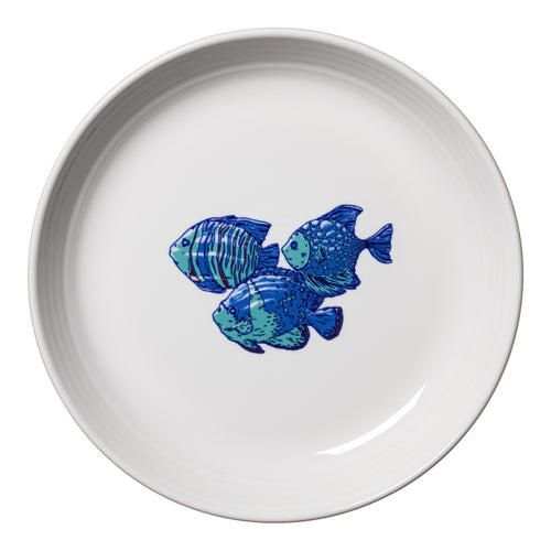 Fiesta Coastal Fish Luncheon Bowl Plate