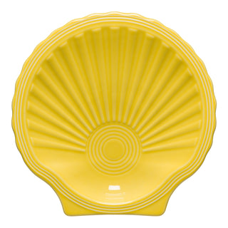 sunflower yellow fiesta shell plate made in the USA