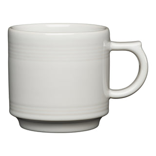 white fiesta stacking mug made in the USA