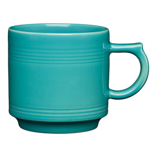 turquoise blue  fiesta stacking mug made in the USA