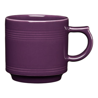 mulberry purple fiesta stacking mug made in the USA