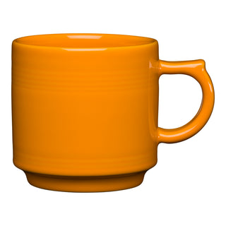 butterscotch orange fiesta stacking mug made in the USA
