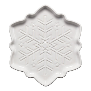 Fiesta Snowflake Shaped Plate White