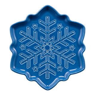 Fiesta Snowflake Shaped Plate Lapis blue