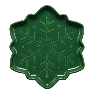 Snowflake Shaped Plate 9 Inch