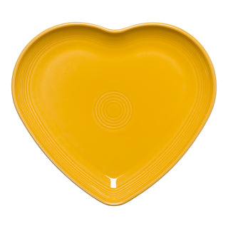 Daffodil Yellow  Fiesta Heart shaped Plate Made in the USA