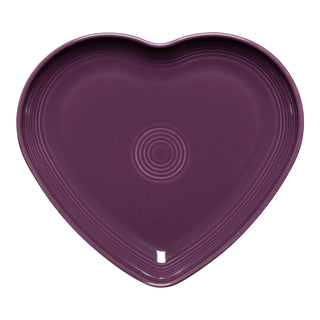 Mulberry purple Fiesta Heart shaped Plate Made in the USA