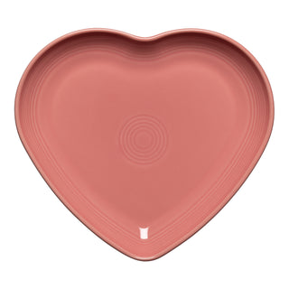 Peony pink  Fiesta Heart shaped Plate Made in the USA