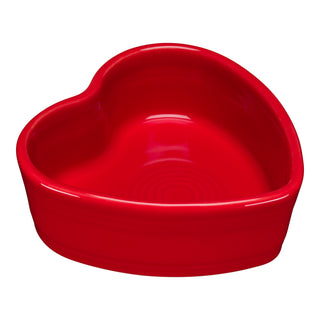 Fiesta Scarlet red Heart Ramekin - Made in the America by The Fiesta Tableware Company