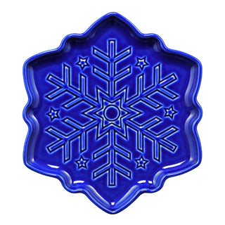 Fiesta Snowflake Shaped Plate Twilight blue