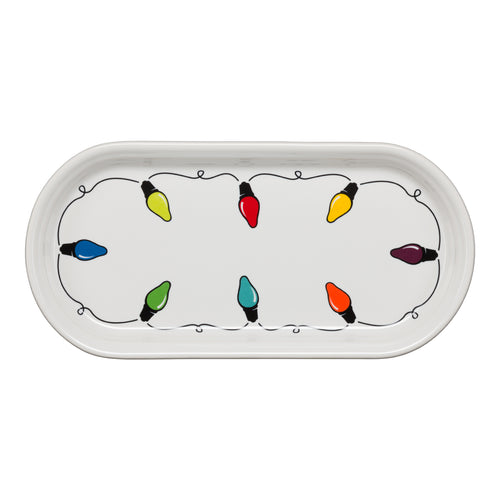FiestaÂ®Lights Small Bread Tray, fiestaÂ® Christmas Lights - Fiesta Factory Direct by Homer Laughlin China.  Dinnerware proudly made in the USA.  