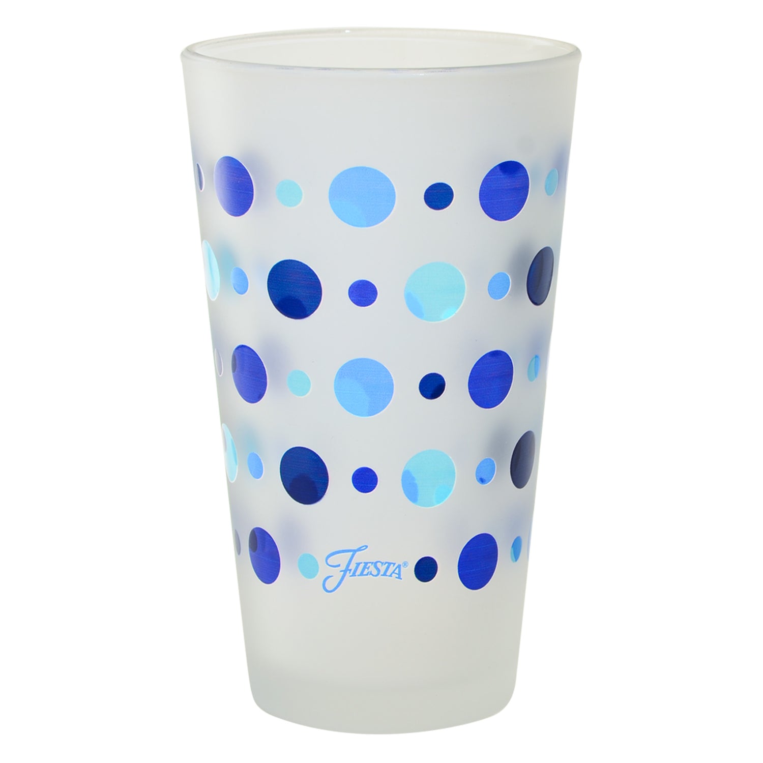 16 oz Highball Glasses with Frosted Design (Set of 4)