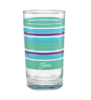 7 oz. Fiesta® Farmhouse Chic Stripes Juice Glass – Set of 4, Glassware - Fiesta Factory Direct by Homer Laughlin China.  Dinnerware proudly made in the USA.  