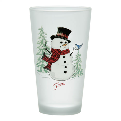 16 oz. Fiesta® Snowman Frosted Cooler - Set of 4 - Fiesta Factory Direct